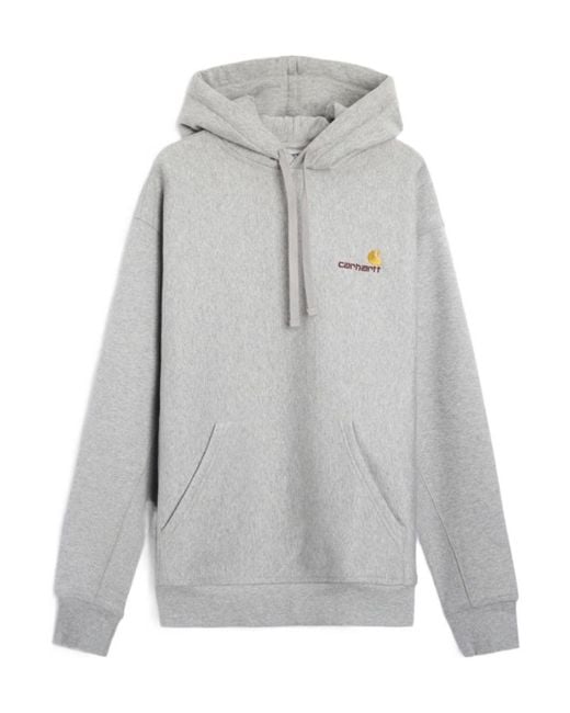 Carhartt Gray Wip American Script Logo Hoodie for men