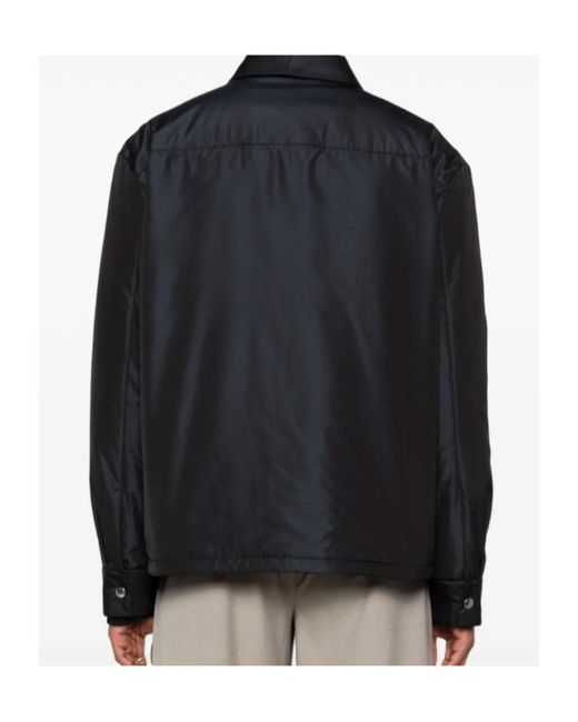 Jil Sander Black Padded Shirt Jacket for men