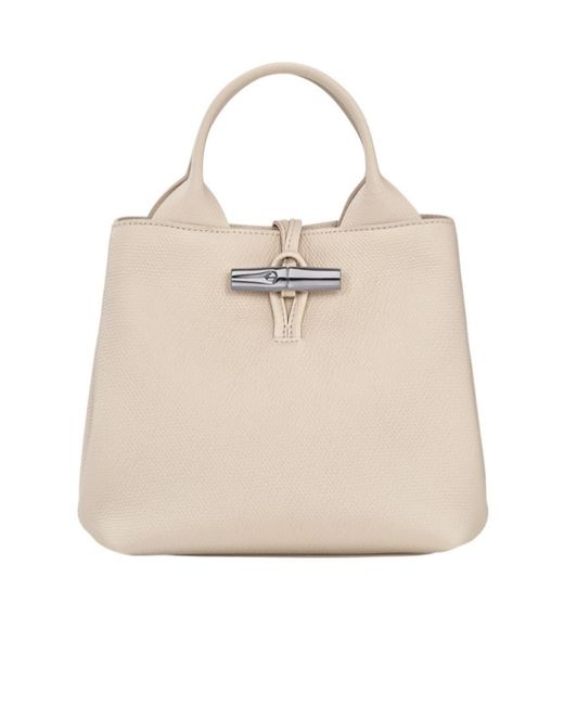 Longchamp Natural Le Roseau S Top Handle Bag