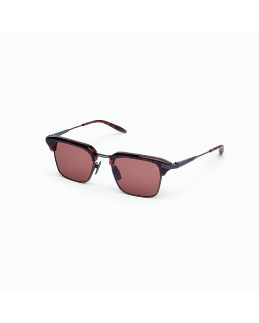 Akoni Purple Euclid Square-Frame Sunglasses for men