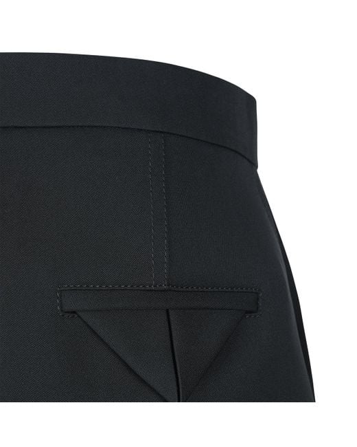 Bottega Veneta Black Slit Detailed Midi Skirt