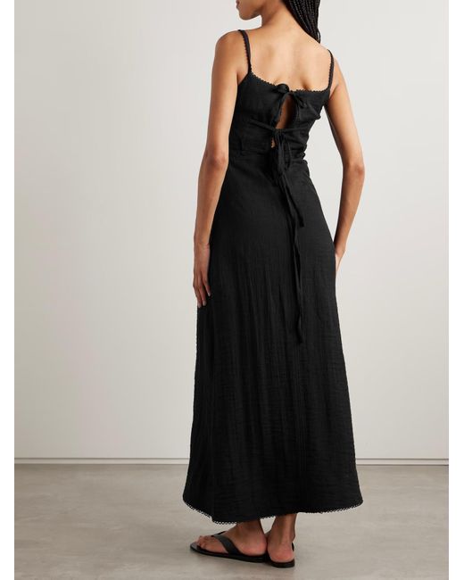 Proenza Schouler Black Evelyn Tie-Up Dress