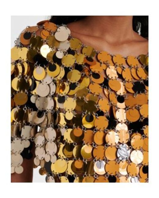 Rabanne Metallic Embellished Minidress