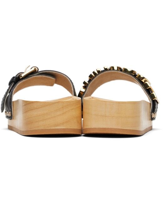 Moschino Multicolor Open-Toe Slippers