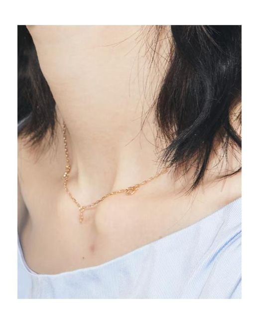 Tory Burch White Forget Me Not Necklace