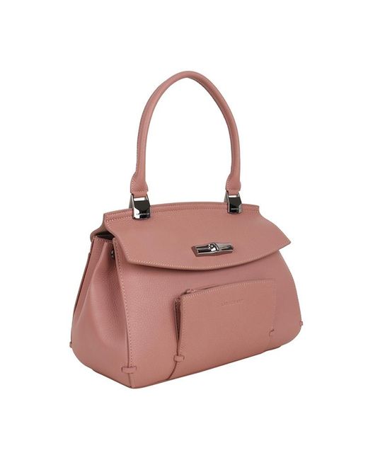 Longchamp Pink Logo Handbag