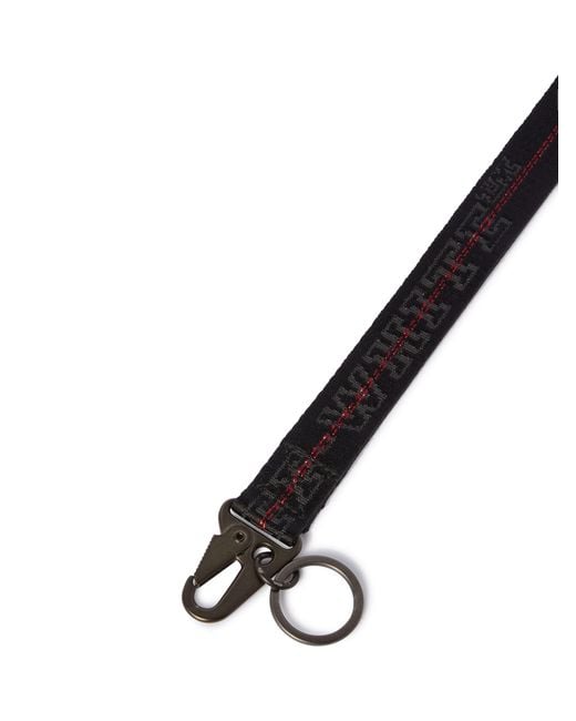 Off-White c/o Virgil Abloh White Logo-Jacquard Keychain for men