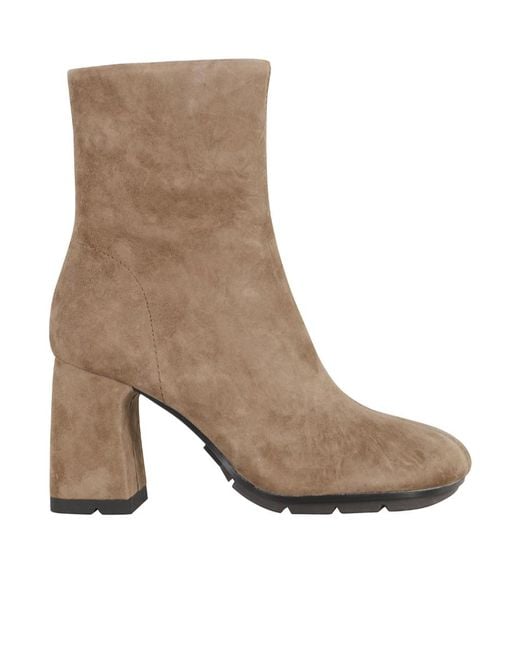 Ash Brown 85Mm Zip Boots