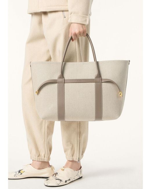 Loro Piana Natural Ghiera Shopper Large