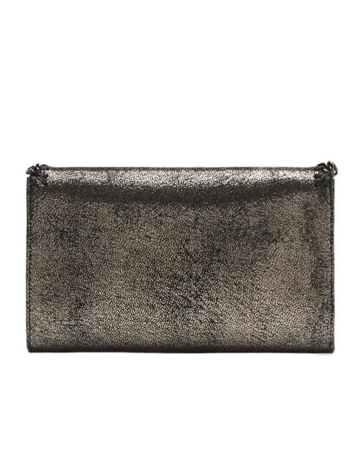 Stella McCartney Gray Falabella Wallet Crossbody Bag