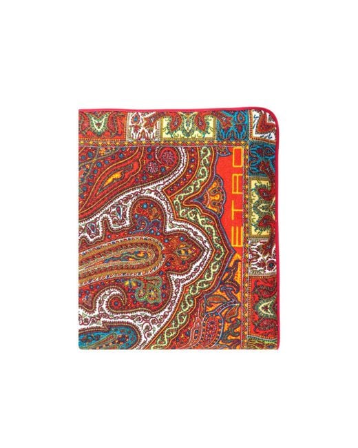 Etro Multicolor Paisley Printed Rectangle Shape Beach Towel for men