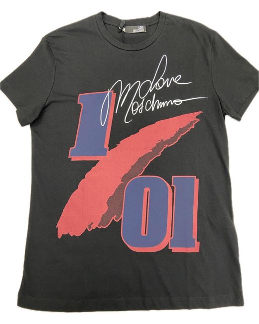 Moschino Black Short-Sleeved T-Shirt for men