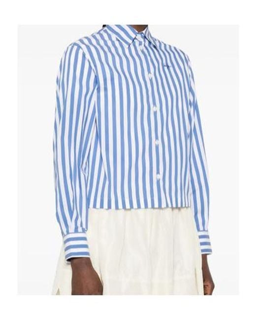 Maison Labiche Blue Striped Shirt