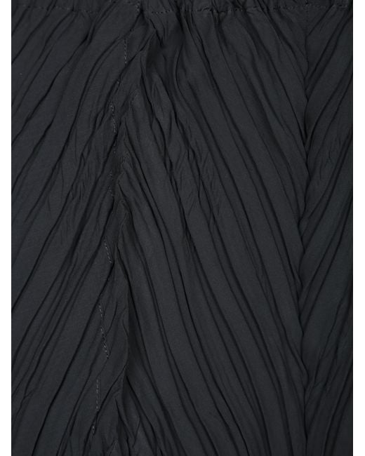 Issey Miyake Black Elastic Waist Casual Pants