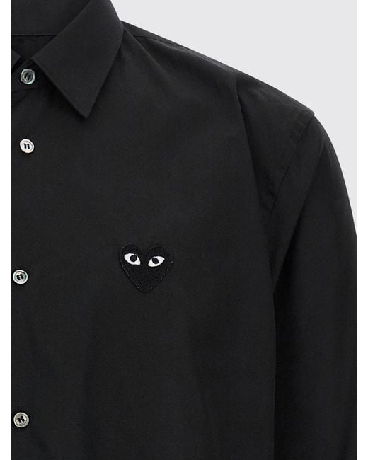COMME DES GARÇONS PLAY Black Long-Sleeved Shirt for men