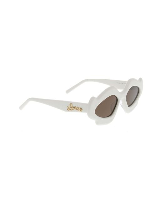 Loewe White X Paula's Ibiza Cat Eye Frame Sunglasses