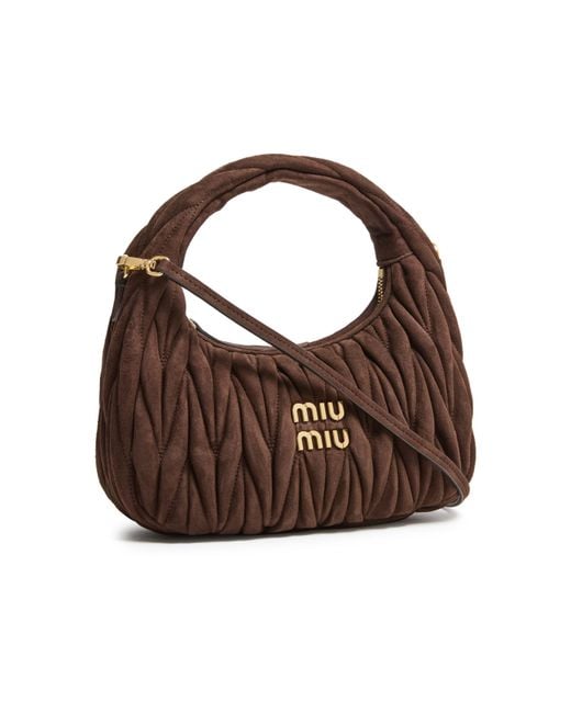 Miu Miu Brown Wander Hobo Bag
