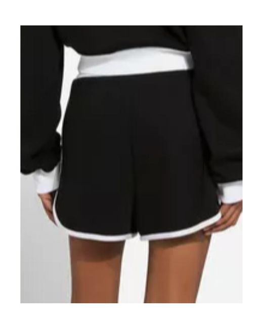 Dolce & Gabbana Black Dg Logo Embroidered Jersey Shorts