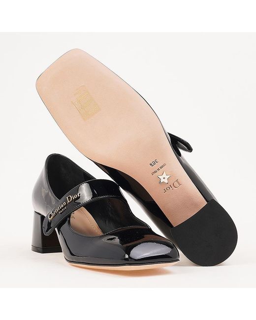 Dior Black Square-Toe High Heels