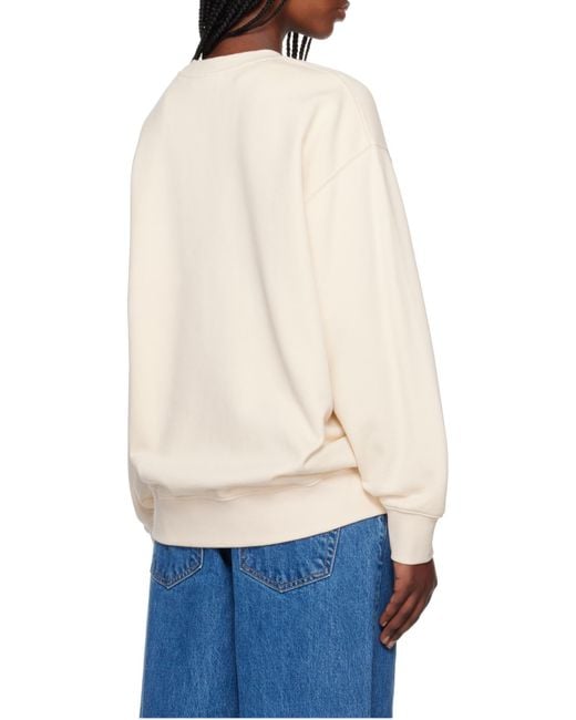 Maison Kitsuné White Maison Kitsuné Baby Fox Patch Oversize Sweatshirt