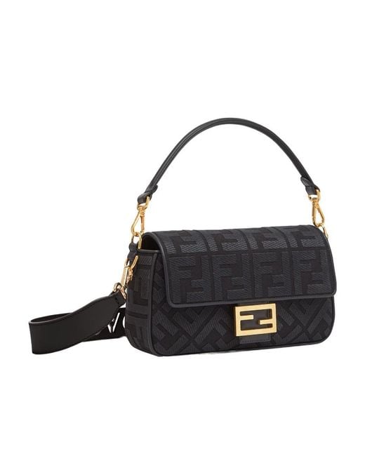Fendi Black Ff Canvas Bag