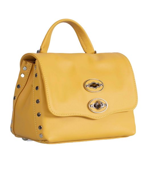 Zanellato Yellow Twist Hook Postina Saeta Baby Tote Bag