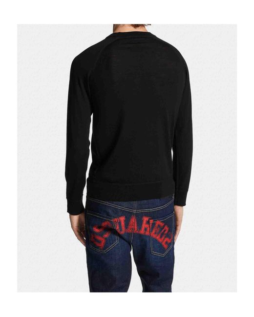 DSquared² Black Logo Knit Sweater for men