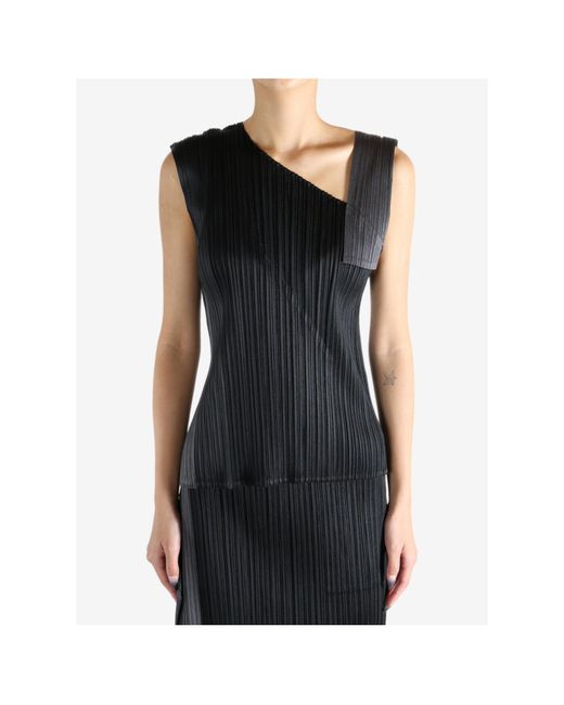 Pleats Please Issey Miyake Black Pleats Please Issey Miyake Pointe Top
