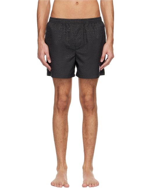 Casablanca Black Logo-Printed Shorts for men