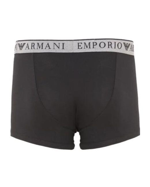 Emporio Armani Gray Two-Pack Of Boxer Briefs for men