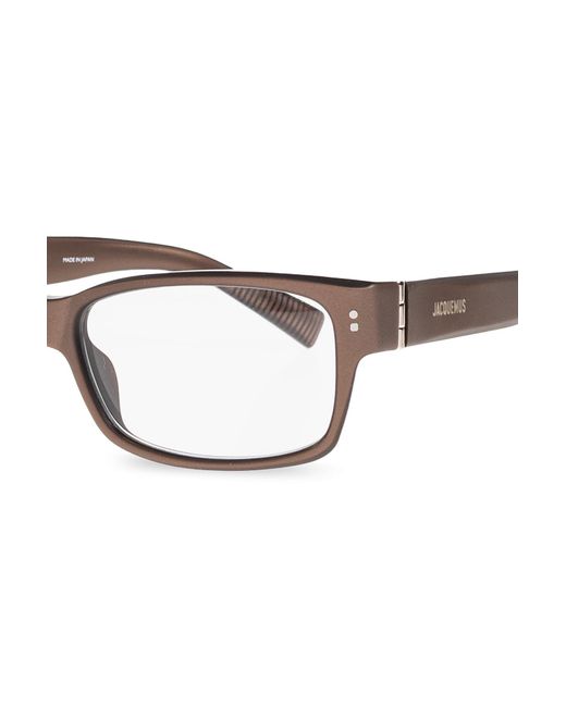 Jacquemus White Rectangle Frame Glasses