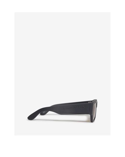McQueen White Eyewear Square-Frame Sunglasses for men