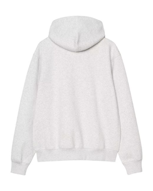 Carhartt White Logo Hoodie for men