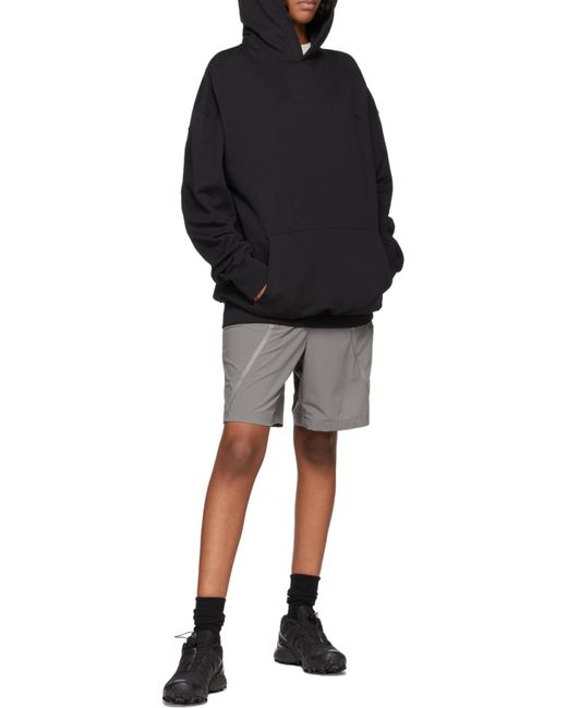 A_COLD_WALL* Black A-Cold-Wall* Stripe-Detailed Track Shorts for men