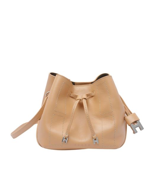Hogan Natural Drawstring Shoulder Bag