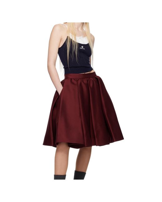 ShuShu/Tong Red Patchwork Knit Camisole