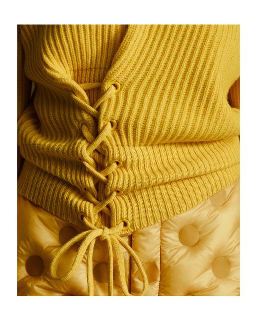 Moncler Yellow Turtleneck Pullover for men