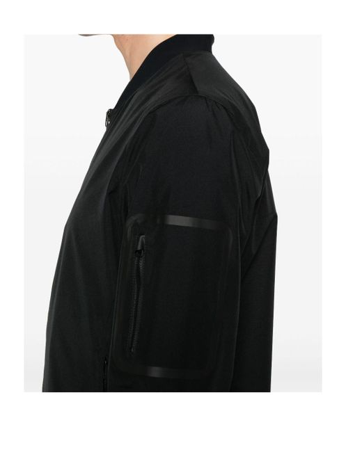 Herno Black Lightweight Bomber Jacket for men