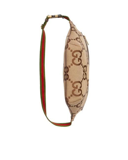 Gucci Brown Jumbo Gg Motif Belt Bag for men