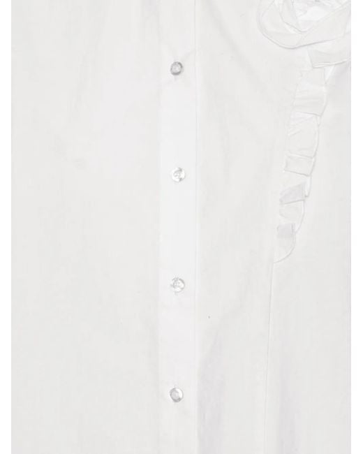 ROTATE BIRGER CHRISTENSEN White Oversized Shirt Bright