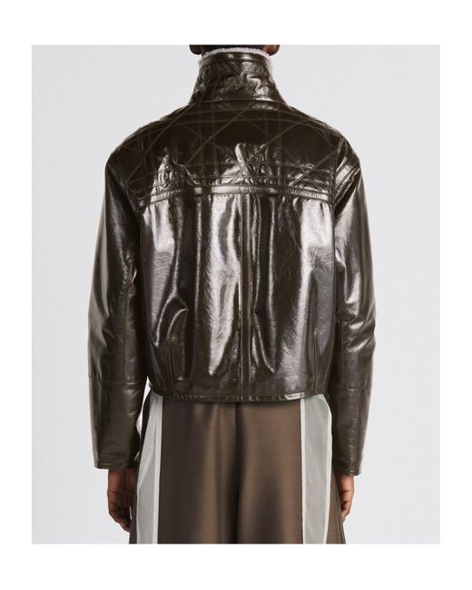 Dior Black Blouson With Cannage Collar for men