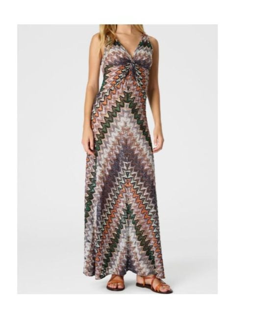 Missoni Natural Tie Sleeveless Gown
