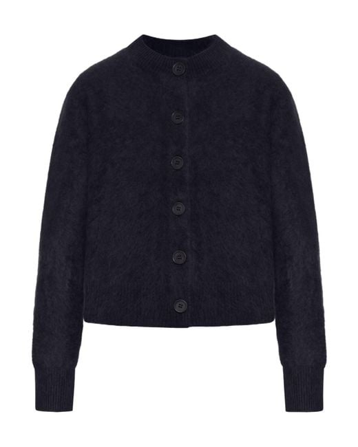 Lisa Yang Blue Long-Sleeve Knit Cardigan