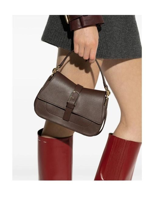 Furla Brown Mini Flow Tote Bag