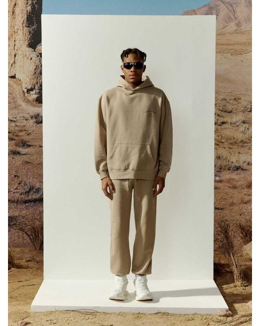CHARLIE LUCIANO Natural Logo Hooded Hooded Hoodie for men