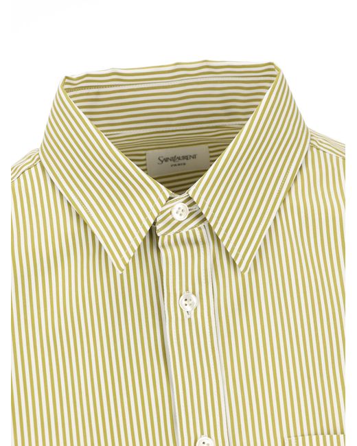 Saint Laurent Green Shirts