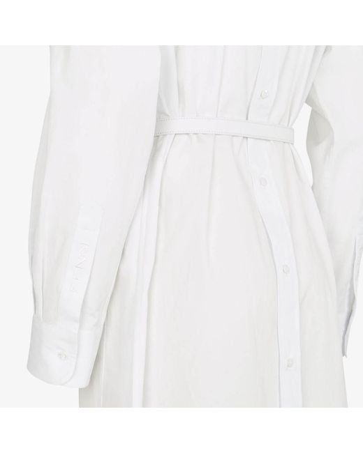 Fendi White Shirt Dresses