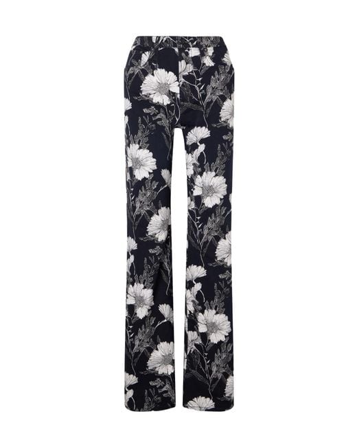R13 Blue Print Mid-Rise Straight-Leg Jeans