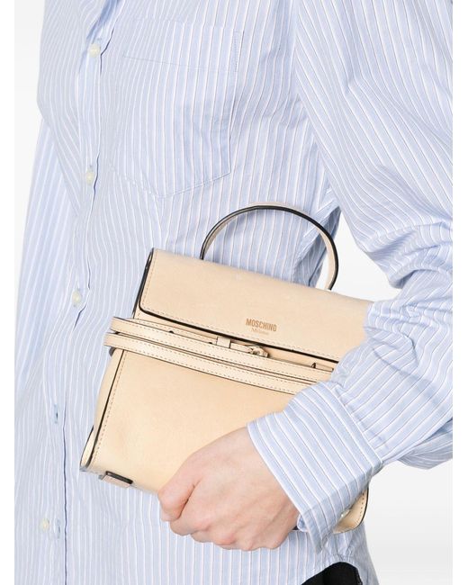 Moschino Natural Logo Shoulder Bag