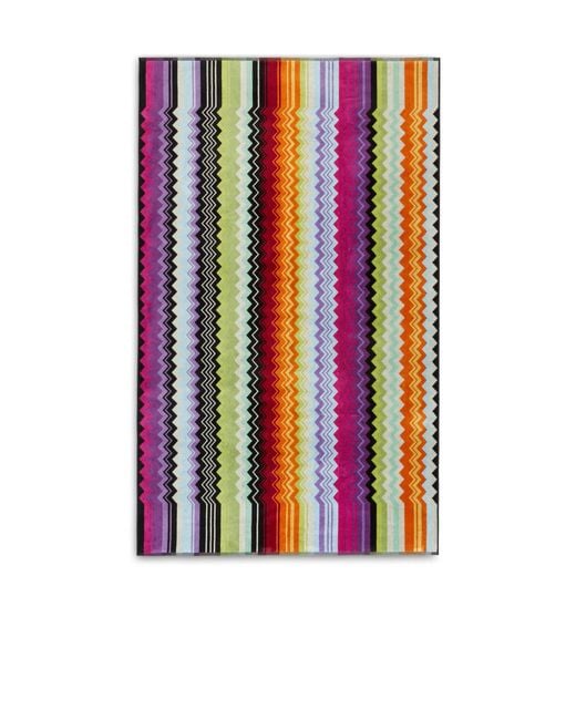 Missoni White Home Giacomo Zigzag Towel for men